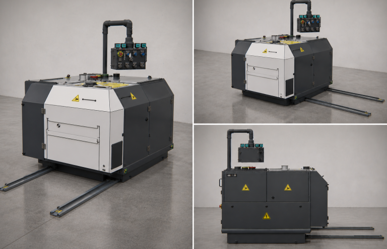 Powder Coating recycling machine. Individuelle Verfahrung der Maschine zur Verwendung der Fines-Ausschüsse in der Pulverlackproduktion.